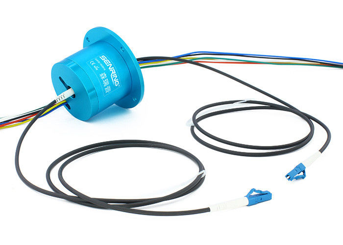 1つのチャネル電気FORJの繊維光学のロータリージョイントのスリップ リング設計1310nm 1550nm