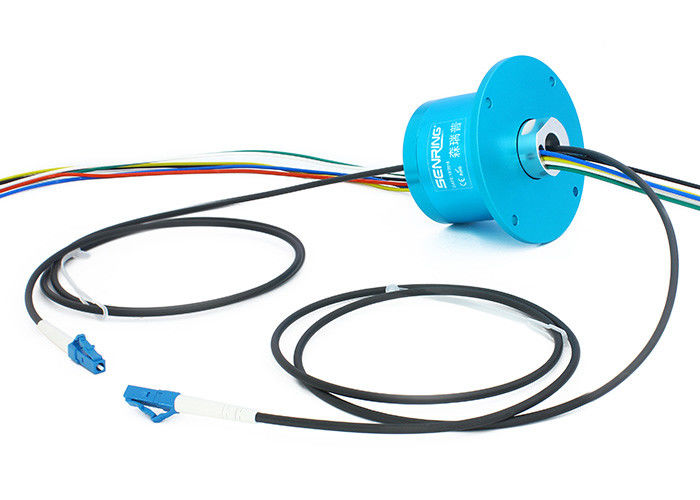 1つのチャネル電気FORJの繊維光学のロータリージョイントのスリップ リング設計1310nm 1550nm